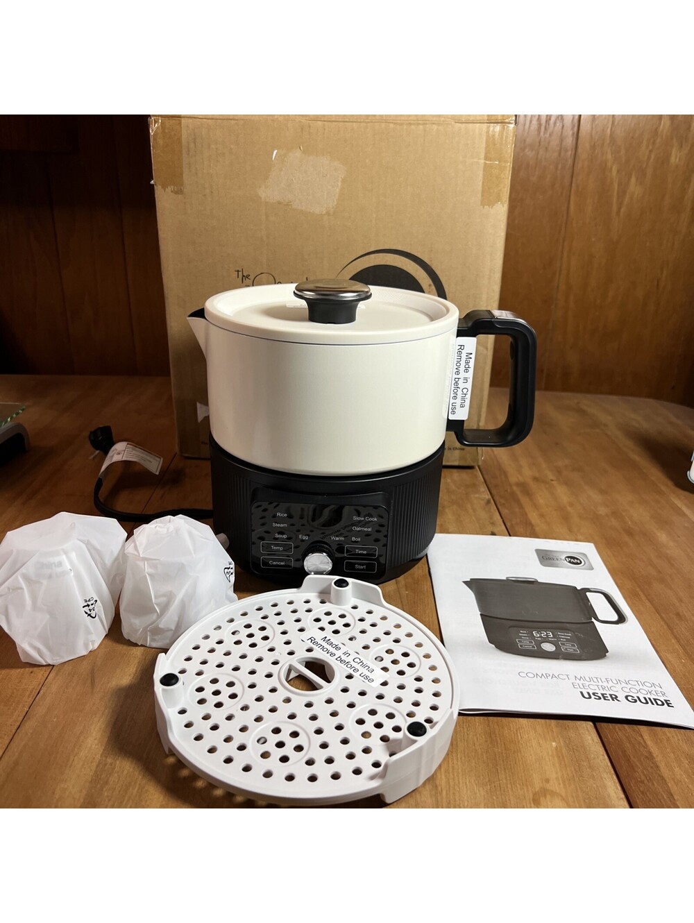 GreenPan 6 Cup Nonstick 10-in-1 Digital Electric Cooker CREAM
